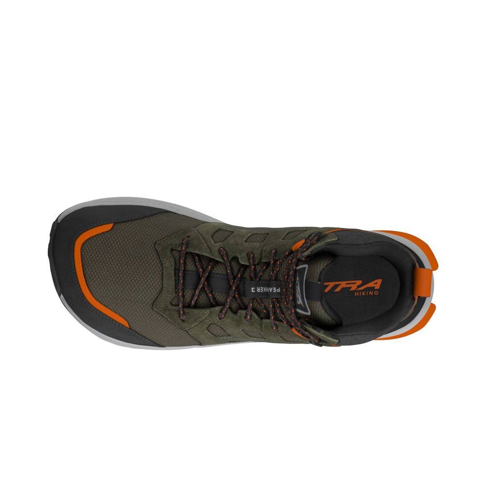 NEW ALTRA men's lone peak hiker 3 trail running shoes in dusty olive - Picture 5 of 6